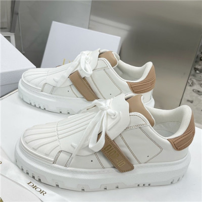 Dior 2021 Women's Leather Sneakers - 디올 2021 여성용 레더 스니커즈,Size(225-250),DIOS0325,화이트