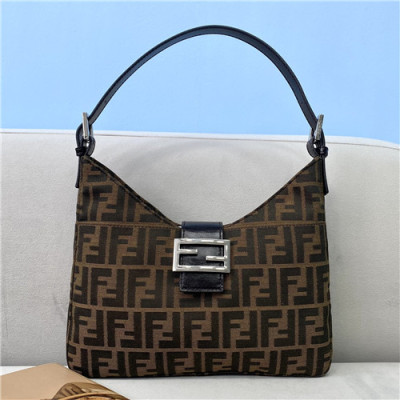 [펜디]Fendi 2021 Women's Fabric Hobo Bag,29cm - 펜디 2021 여성용 패브릭 호보백,29cm,FENB0663,브라운