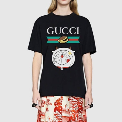 [매장판]Gucci 2021 Mm/Wm Logo Short Sleeved Tshirts - 구찌 2021 남/녀 로고 반팔티 Guc03551x.Size(s - l).블랙