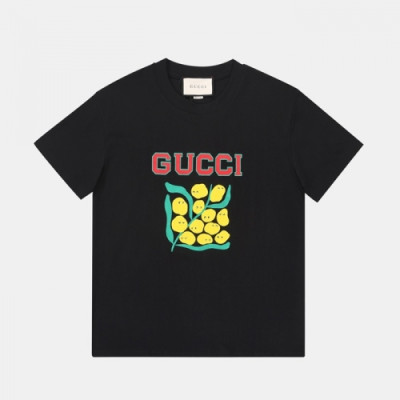 [매장판]Gucci 2021 Mm/Wm Logo Short Sleeved Tshirts - 구찌 2021 남/녀 로고 반팔티 Guc03555x.Size(xs - l).블랙