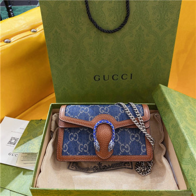 [구찌]Gucci 2021 GG Denim Mini Dionysus Shoulder Bag,16.5cm - 구찌 2021 GG 데님 미니 디오니서스 숄더백,16.5cm,GUB1270,네이비