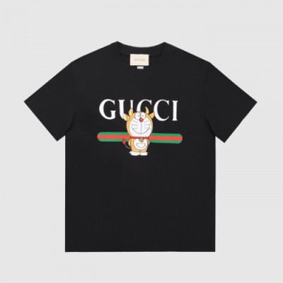 [매장판]Gucci 2021 Mm/Wm Logo Short Sleeved Tshirts - 구찌 2021 남/녀 로고 반팔티 Guc03564x.Size(xs - l).블랙