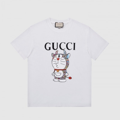 [매장판]Gucci 2021 Mm/Wm Logo Short Sleeved Tshirts - 구찌 2021 남/녀 로고 반팔티 Guc03565x.Size(xs - l).아이보리