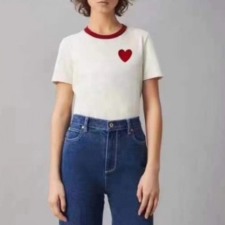 [토리버치]Tory Burch 2021 Womens Classic Logo Short Sleeved Tshirts - 토리버치 2021 여성 클래식 로고 반팔티 Tory003x.Size(s - l).화이트
