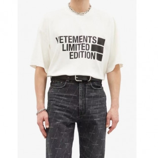 [베트멍]Vetements 2021 Mm/Wm Printing Logo Cotton Short Sleeved Oversize Tshirts - 베트멍 2021 남/녀 프린팅 로고 코튼 오버사이즈 반팔티 Vet0130x.Size(s - l).화이트