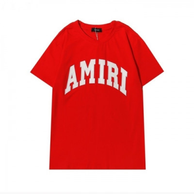 [아미리]Amiri 2021 Mm/Wm Logo Cotton Short Sleeved Tshirts - 아미리 2021 남/녀 로고 코튼 반팔티 Ami0171x.Size(s - 2xl).레드