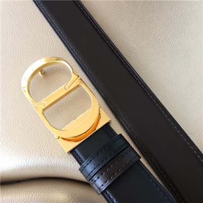 Dior 2021 Men's Leather Belt,3.5cm - 디올 2021 남성용 레더 벨트,3.5cm,DIOBT0046,블랙