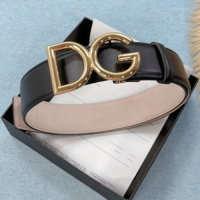 Dolce&Gabbana 2021 Men's Leather Belt,4.0cm - 돌체앤가바나 2021 남성용 레더 벨트,4.0cm,DOLBT0006,블랙