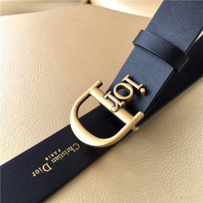 Dior 2021 Women's Leather Belt,3.5cm - 디올 2021 여성용 레더 벨트,3.5cm,DIOBT0051,블랙