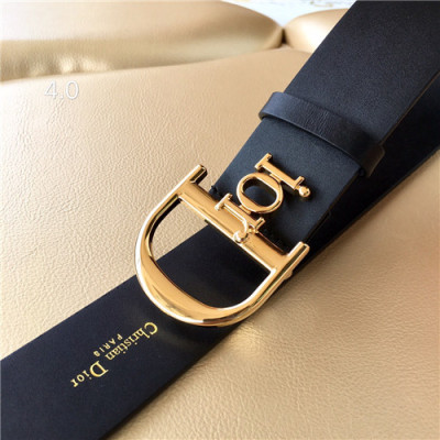 Dior 2021 Men's Leather Belt,4.0cm - 디올 2021 남성용 레더 벨트,4.0cm,DIOBT0057,블랙