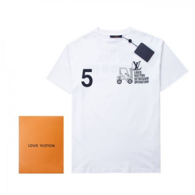 [루이비통]Louis vuitton 2021 Mm/Wm Logo Short Sleeved Tshirts - 루이비통 2021 남/녀 로고 반팔티 Lou02725x.Size(s - xl).화이트