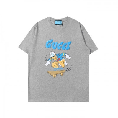 [매장판]Gucci 2021 Mm/Wm Logo Short Sleeved Tshirts - 구찌 2021 남/녀 로고 반팔티 Guc03572x.Size(xs - l).그레이