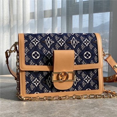 [루이비통]Louis Vuitton 2021 Denim Dauphine Cross Bag,28cm - 두이비총 2021 데님 도핀 크로스백,28cm,LOUB2303,네이비