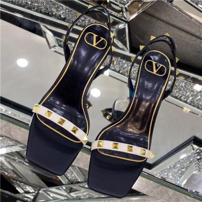 Valentino 2021 Women's Leather High Heel Sandal - 발렌티노 2021 여성용 레더 하이힐 샌들,Size(225-250),VTS0338,블랙