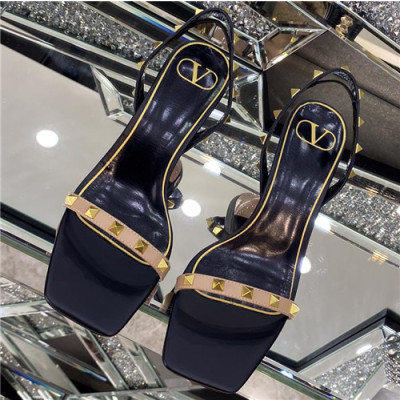 Valentino 2021 Women's Leather High Heel Sandal - 발렌티노 2021 여성용 레더 하이힐 샌들,Size(225-250),VTS0339,블랙