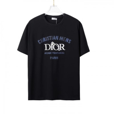 [매장판]Dior 2021 Mm/Wm Casual Crew-neck Short Sleeved Tshirts - 디올 2021 남/녀 캐쥬얼 크루넥 반팔티 Dio01191x.Size(xs - l).블랙