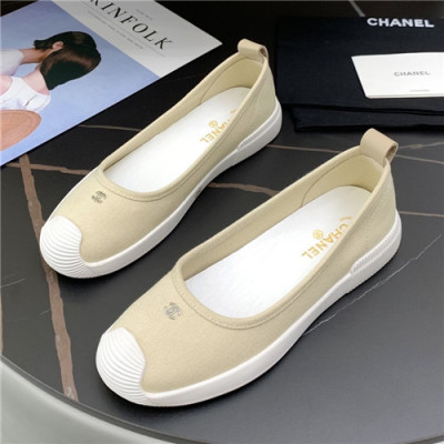 Chanel 2021 Women's Canvas Loafer - 샤넬 2021 여성용 캔버스 로퍼,Size(225-250),CHAS0577,베이지
