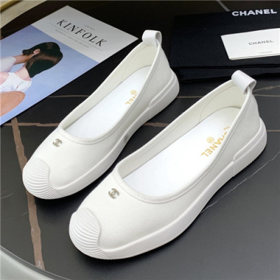 Chanel 2021 Women's Canvas Loafer - 샤넬 2021 여성용 캔버스 로퍼,Size(225-250),CHAS0579,화이트