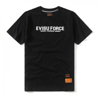 [에비수]Evisu 2021 Mens Evisukuro Cotton Short Sleeved Tshirts - 에비수 2021 남성 갈매기 코튼 반팔티 Evi0046x.Size(m -2xl).블랙