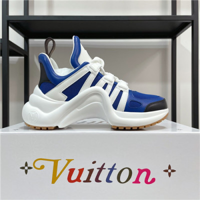 Louis Vuitton 2021 Men's Leather Sneakers - 루이비통 2021 남성용 레더 스니커즈,Size(240-270),LOUS1923,블루