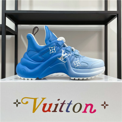 Louis Vuitton 2021 Men's Leather Sneakers - 루이비통 2021 남성용 레더 스니커즈,Size(240-270),LOUS1924,블루