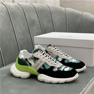 Moncler 2021 Men's Leather Sneakers - 몽클레어 2021 남성용 레더 스니커즈,Size(240-270),MONCS0083,네온그린