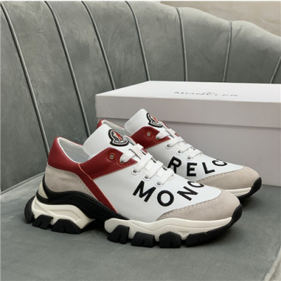 Moncler 2021 Men's Leather Sneakers - 몽클레어 2021 남성용 레더 스니커즈,Size(240-270),MONCS0089,화이트