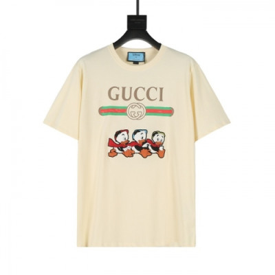 [매장판]Gucci 2021 Mm/Wm Logo Short Sleeved Tshirts - 구찌 2021 남/녀 로고 반팔티 Guc03580x.Size(xs - l).아이보리