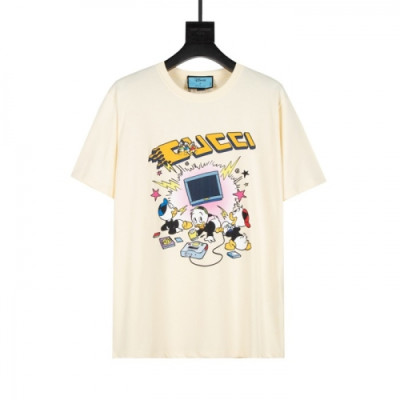 [매장판]Gucci 2021 Mm/Wm Logo Short Sleeved Tshirts - 구찌 2021 남/녀 로고 반팔티 Guc03584x.Size(xs - l).아이보리