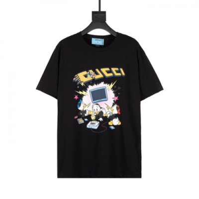 [매장판]Gucci 2021 Mm/Wm Logo Short Sleeved Tshirts - 구찌 2021 남/녀 로고 반팔티 Guc03586x.Size(xs - l).블랙