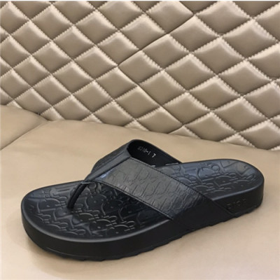 Dior 2021 Men's Leather Slipper - 디올 2021 남성용 레더 슬리퍼,Size(240-270),DIOS0349,블랙