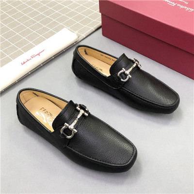 Salvatore Ferragamo 2021 Men's Leather Loafer - 페라가모 2021 남성용 레더 로퍼,Size(240-270),FGMS0538,블랙