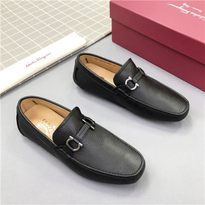 Salvatore Ferragamo 2021 Men's Leather Loafer - 페라가모 2021 남성용 레더 로퍼,Size(240-270),FGMS0539,블랙