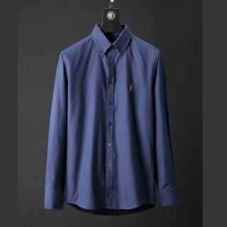 [매장판]Polo 2021 Mens Business Cotton Shirts - 폴로 2021 남성 비지니스 코튼 셔츠 Pol0084x.Size(m - 4xl).블루