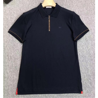 [페라가모]Ferragamo 2023 Mens Basic Logo Cotton Short Sleeved Tshirts - 페라가모 2023 남성 베이직 로고 코튼 반팔티 Fer0326x.Size(s - 2xl).블루