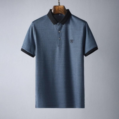 [에르메스]Hermes 2021 Mens Crew-neck Short Sleeved Tshirts - 에르메스 2021 남성 크루넥 반팔티 Her0616x.Size(m - 3xl).블루