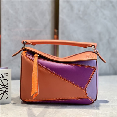 [로에베]Loewe 2021 Women's Puzzle Mini Tote Shoulder Bag,18cm - 로에베 2021 여성용 퍼즐 미니 토트 숄더백,18cm,LOEB0506,오렌지