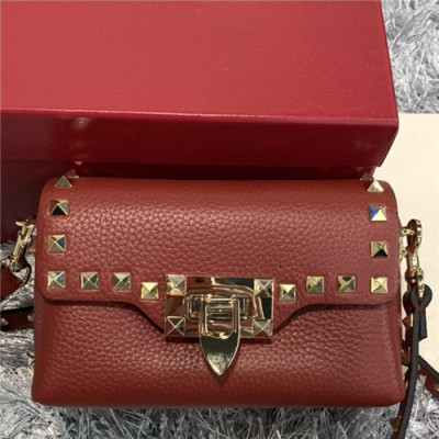 [발렌티노]Valentino 2021 Lockstead Shoulder Bag,16.5cm - 발렌티노 2021 락스터드 숄더백,16.5cm,VTB1073,레드