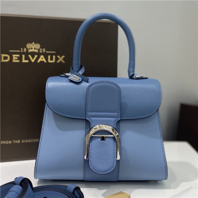 [델보]Delvaux 2021 Brillant Tote Shoulder Bag,20cm - 델보 2021 브리앙 토트 숄더백,20cm,DVB0375.블루