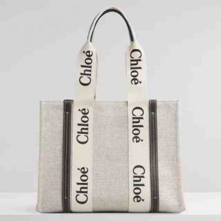 [끌로에]Chloe 2021 Women's Woody Tote Shopperbag,37cm - 끌로에 2021 여성용 우디 토트 쇼퍼백,37cm,CLB0214,베이지