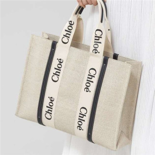[끌로에]Chloe 2021 Women's Woody Tote Shopperbag,45cm - 끌로에 2021 여성용 우디 토트 쇼퍼백,45cm,CLB0216,베이지