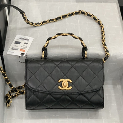 [샤넬]Chanel 2021 Coco Handle Tote Shoulder Bag,19.5cm - 샤넬 2021 코코 핸들 토트 숄더백,19.5cm,CHAB1636,블랙