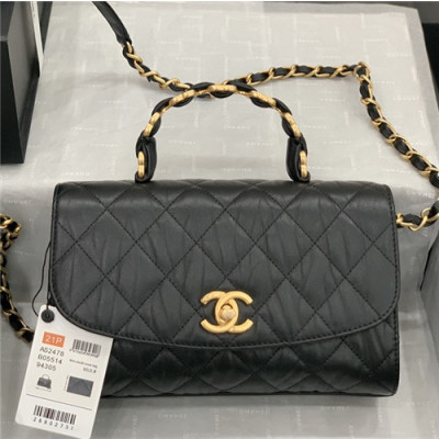 [샤넬]Chanel 2021 Coco Handle Tote Shoulder Bag,22.5cm - 샤넬 2021 코코 핸들 토트 숄더백,22.5cm,CHAB1638,블랙