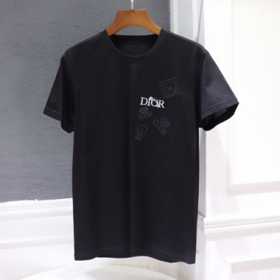 [매장판]Dior 2021 Mm/Wm Casual Crew-neck Short Sleeved Tshirts - 디올 2021 남/녀 캐쥬얼 크루넥 반팔티 Dio01206x.Size(m - 3xl).블랙