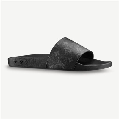 Louis Vuitton 2021 Men's Leather Slipper - 루이비통 2021 남성용 레더 슬리퍼,Size(240-270),LOUS1948,블랙