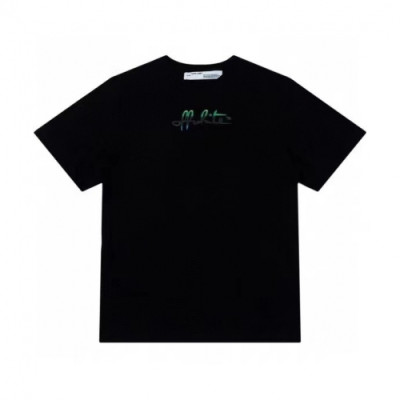 [오프화이트]Off-white 2021 Mm/Wm Printing Logo Crew - neck Cotton Short Sleeved Tshirts - 오프화이트 2021 남/녀 프린팅 로고 코튼 반팔티 Off0705x.Size(s - xl).블랙