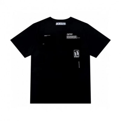 [오프화이트]Off-white 2021 Mm/Wm Printing Logo Crew - neck Cotton Short Sleeved Tshirts - 오프화이트 2021 남/녀 프린팅 로고 코튼 반팔티 Off0708x.Size(s - xl).블랙