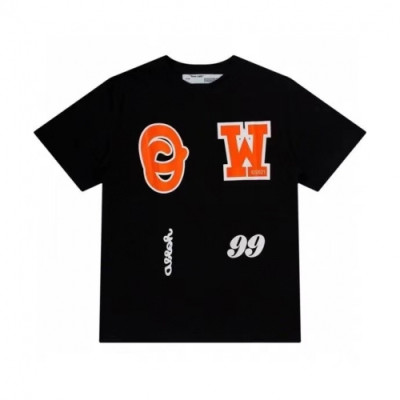 [오프화이트]Off-white 2021 Mm/Wm Printing Logo Crew - neck Cotton Short Sleeved Tshirts - 오프화이트 2021 남/녀 프린팅 로고 코튼 반팔티 Off0709x.Size(s - xl).블랙