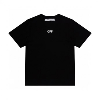 [오프화이트]Off-white 2021 Mm/Wm Printing Logo Crew - neck Cotton Short Sleeved Tshirts - 오프화이트 2021 남/녀 프린팅 로고 코튼 반팔티 Off0710x.Size(s - xl).블랙