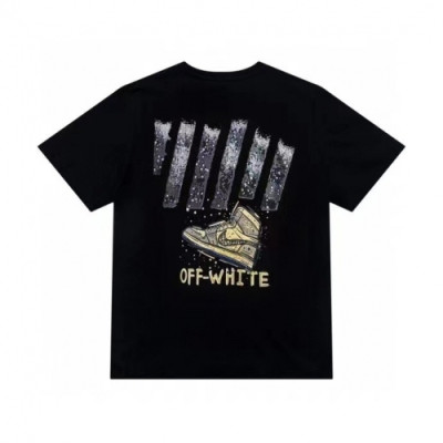 [오프화이트]Off-white 2021 Mm/Wm Printing Logo Crew - neck Cotton Short Sleeved Tshirts - 오프화이트 2021 남/녀 프린팅 로고 코튼 반팔티 Off0712x.Size(s - xl).블랙